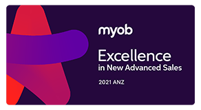 MYOB Excellence In New Advanced Sales 2021